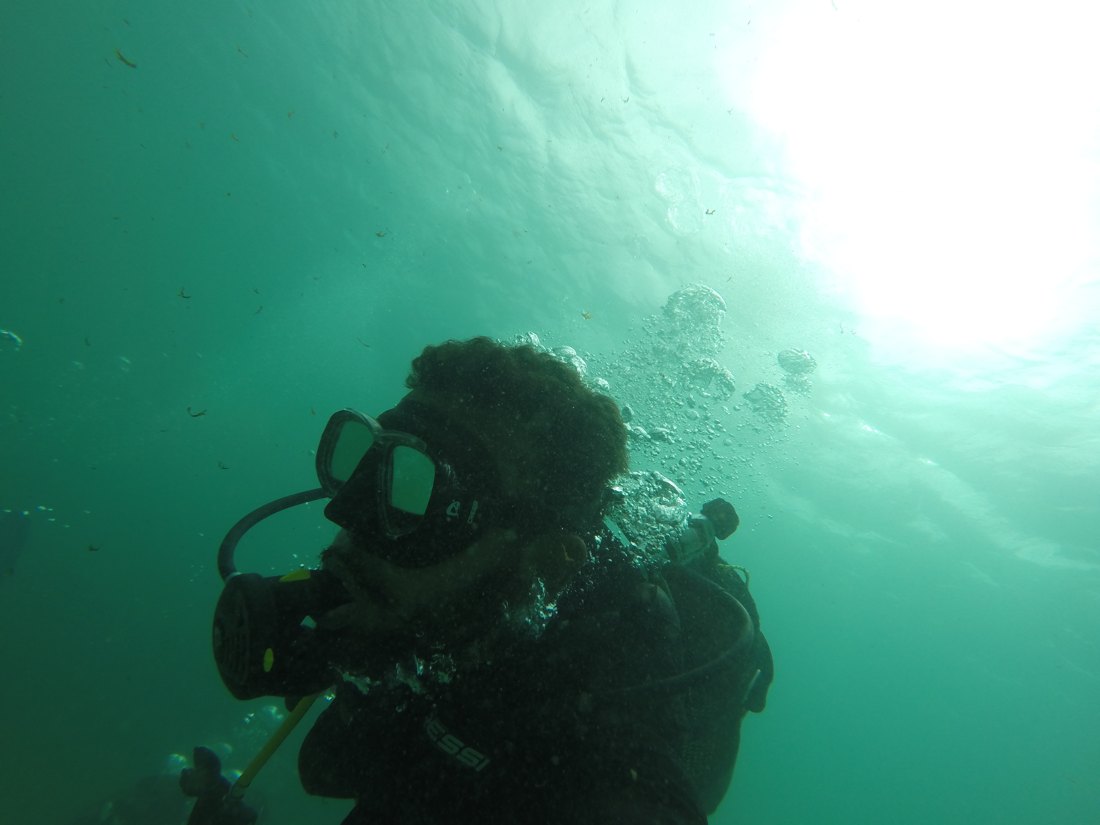 Scuba diver in Cape Verde waters